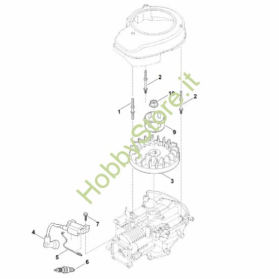 Picture of I - Sistema di accensione e volano EVC 200.3 C (EVC200-0005)